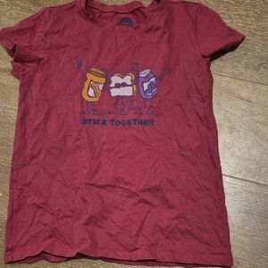 Life Is Good Kids Red Stick Together Tee